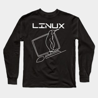 Linux Tux Penguin Long Sleeve T-Shirt